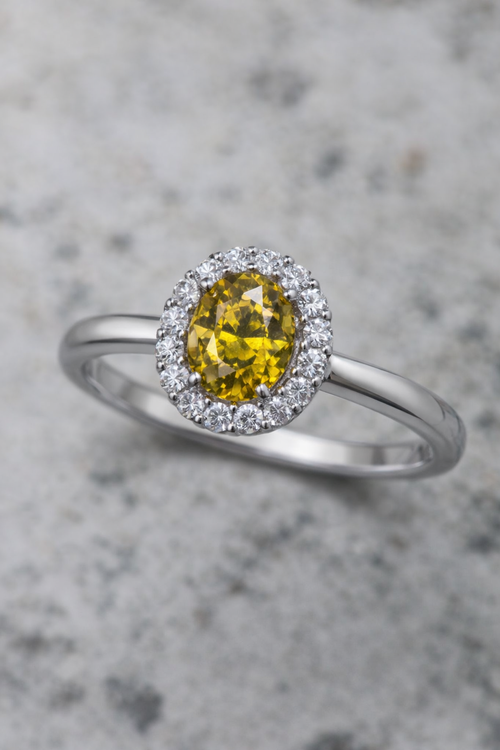Yellow Gemstone Ring for Women